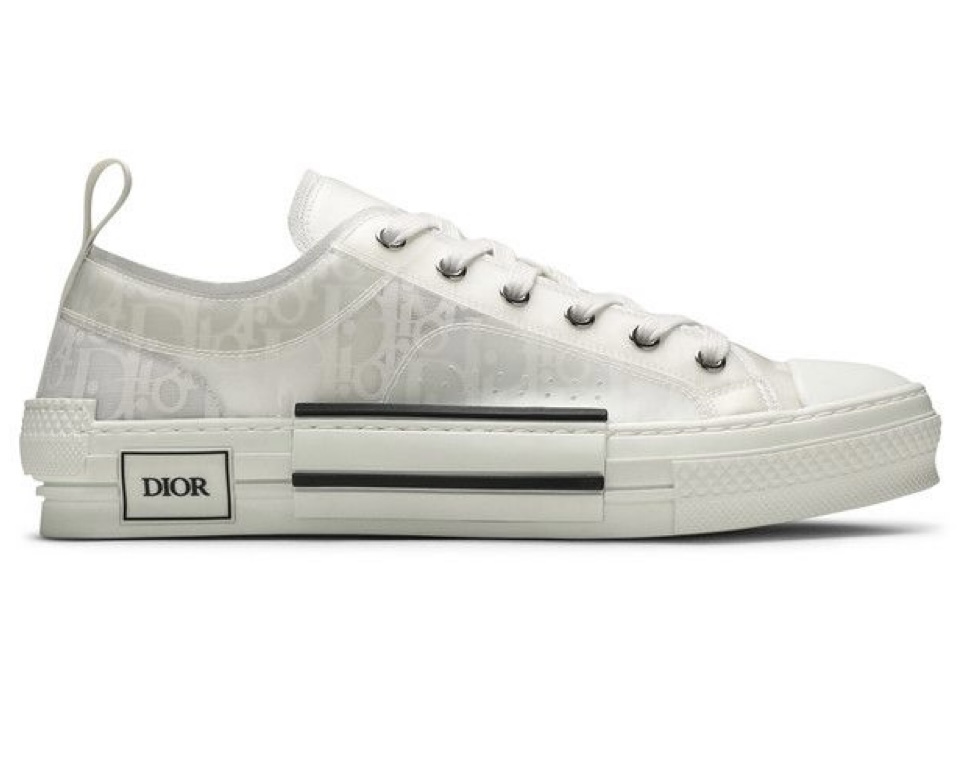 DIOR B23 LOW WHITE OBLIQUE
