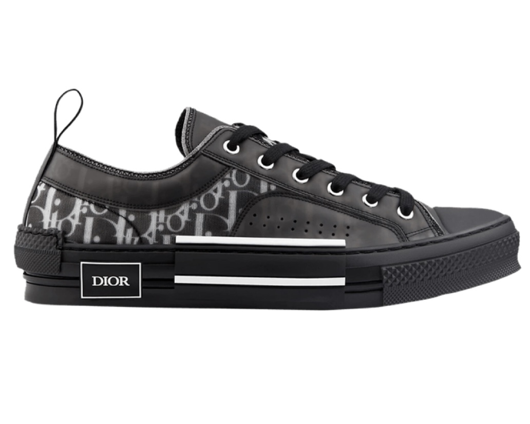 DIOR B23 LOW BLACK OBLIQUE
