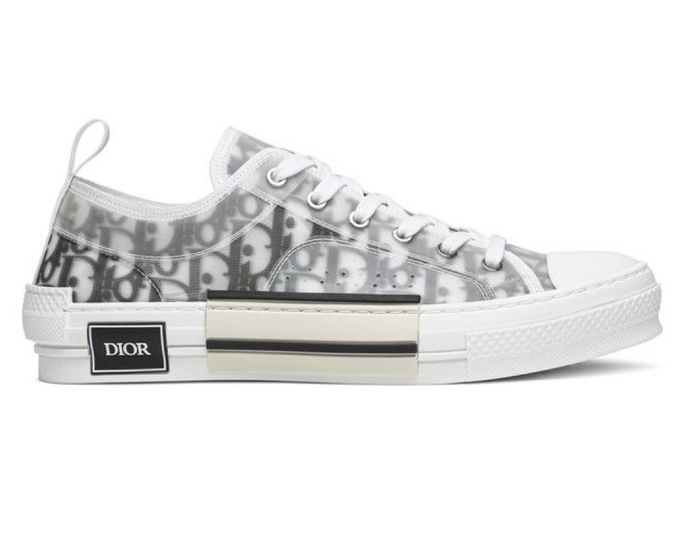 DIOR B23 LOW WHITE/BLACK STRIPE